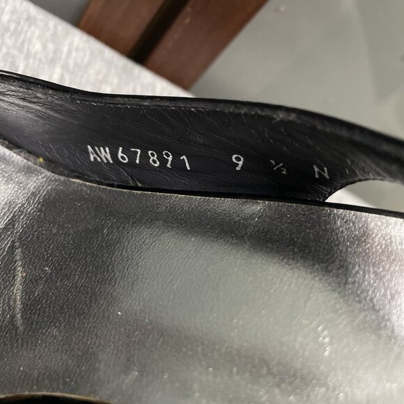 Stuart Weitzman Vintage Y2K Womens Plexiglass Lucite Wedge Peeptoe Sandals 9.5 N - Picture 5 of 8